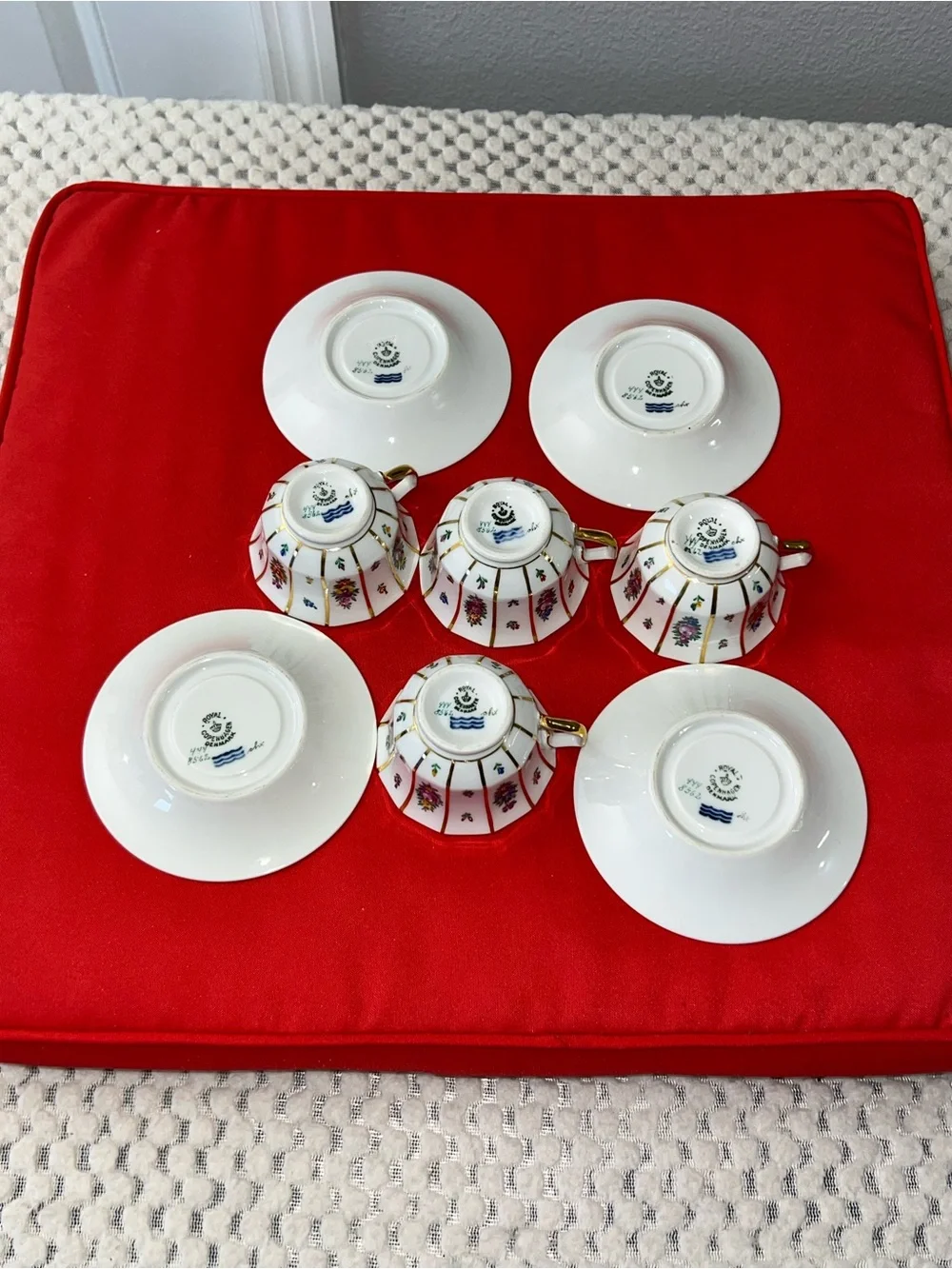 vintage cup and saucer set in this specific Royal Copenhagen 